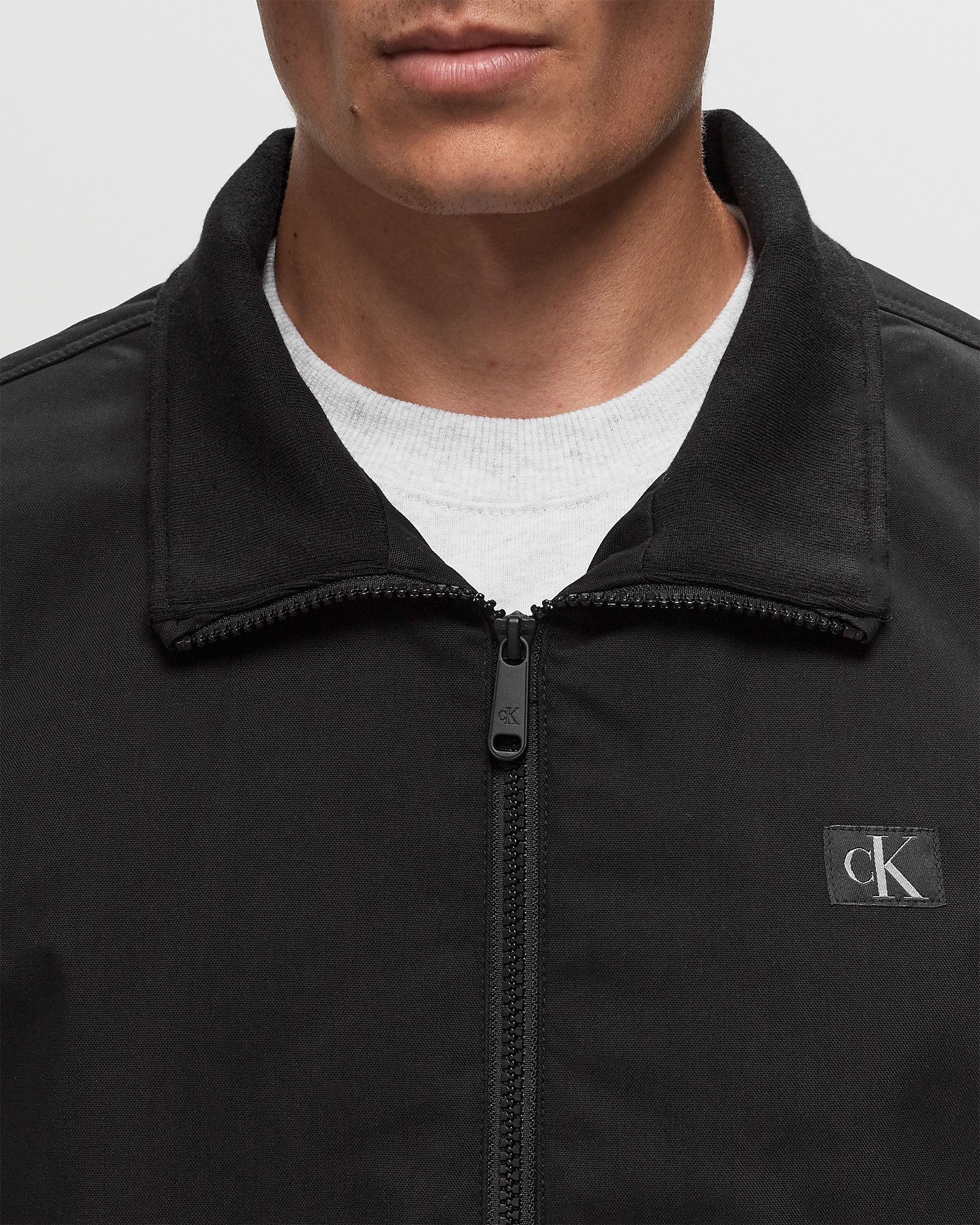 COTTON NYLON CANVAS HARRINGTON