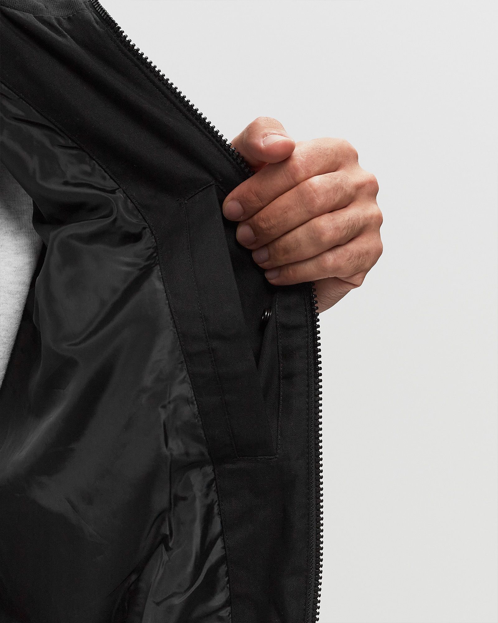 COTTON NYLON CANVAS HARRINGTON