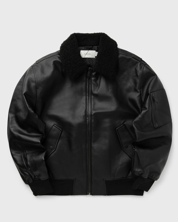 Aviator Jacket Calvin Klein Faux Leather Buy Calvin Klein Faux
