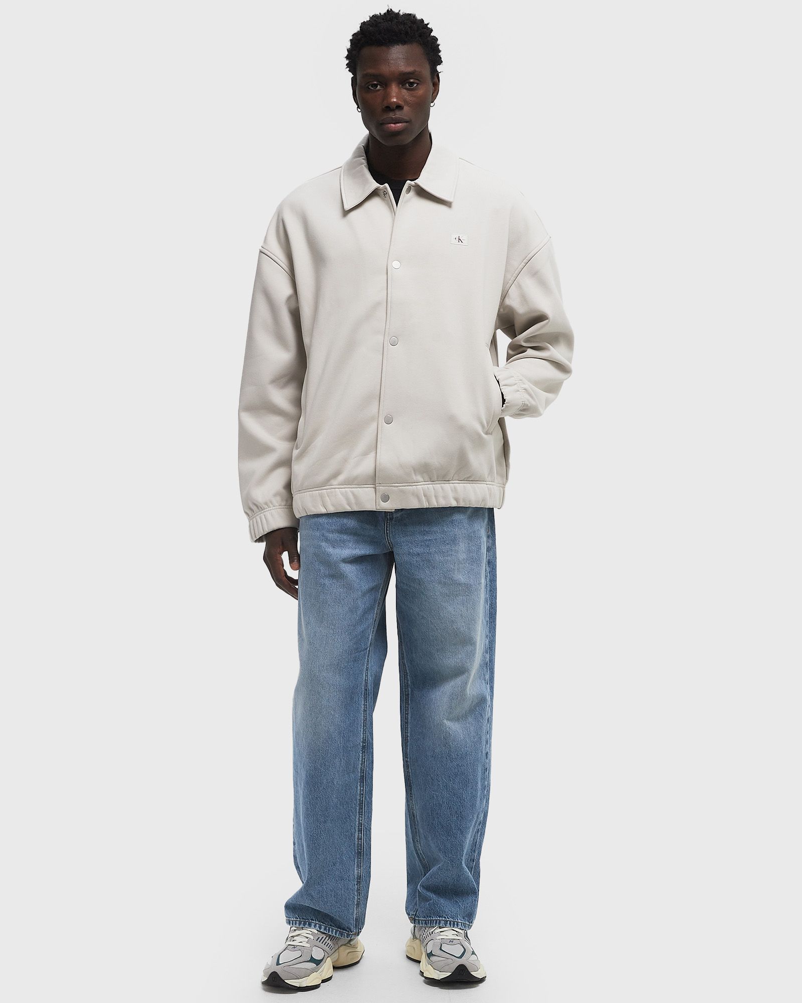 WOVEN LABEL SNAP HWK JACKET