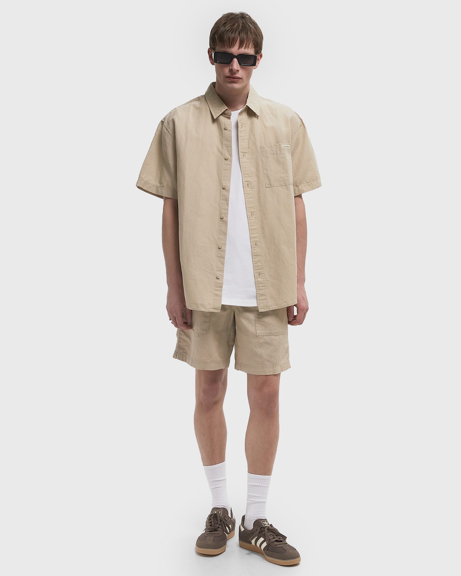 LINEN COTTON S/S SHIRT