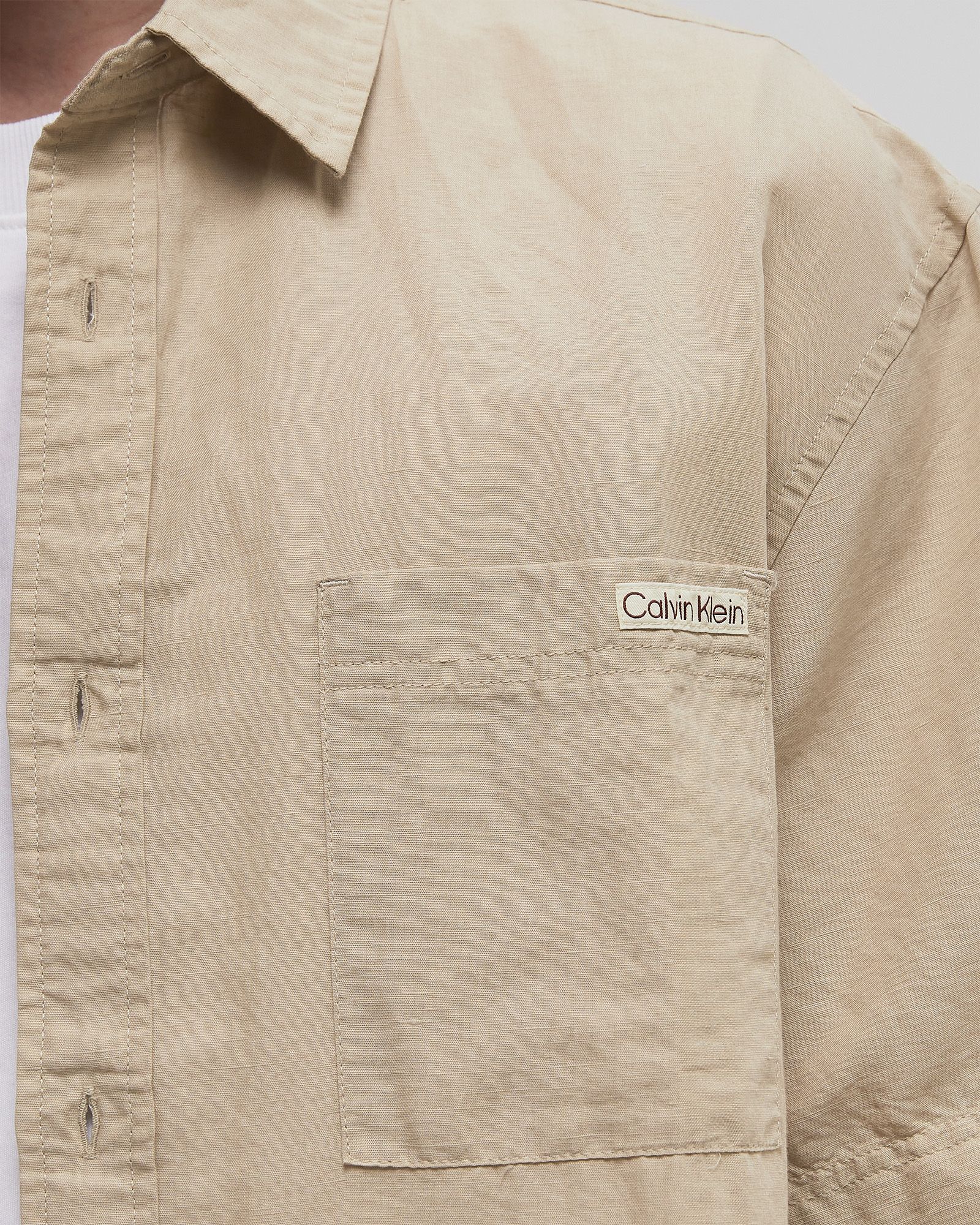 LINEN COTTON S/S SHIRT