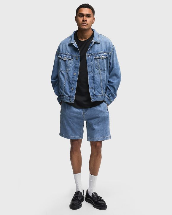 PULL ON RELAXED DENIM SHORT