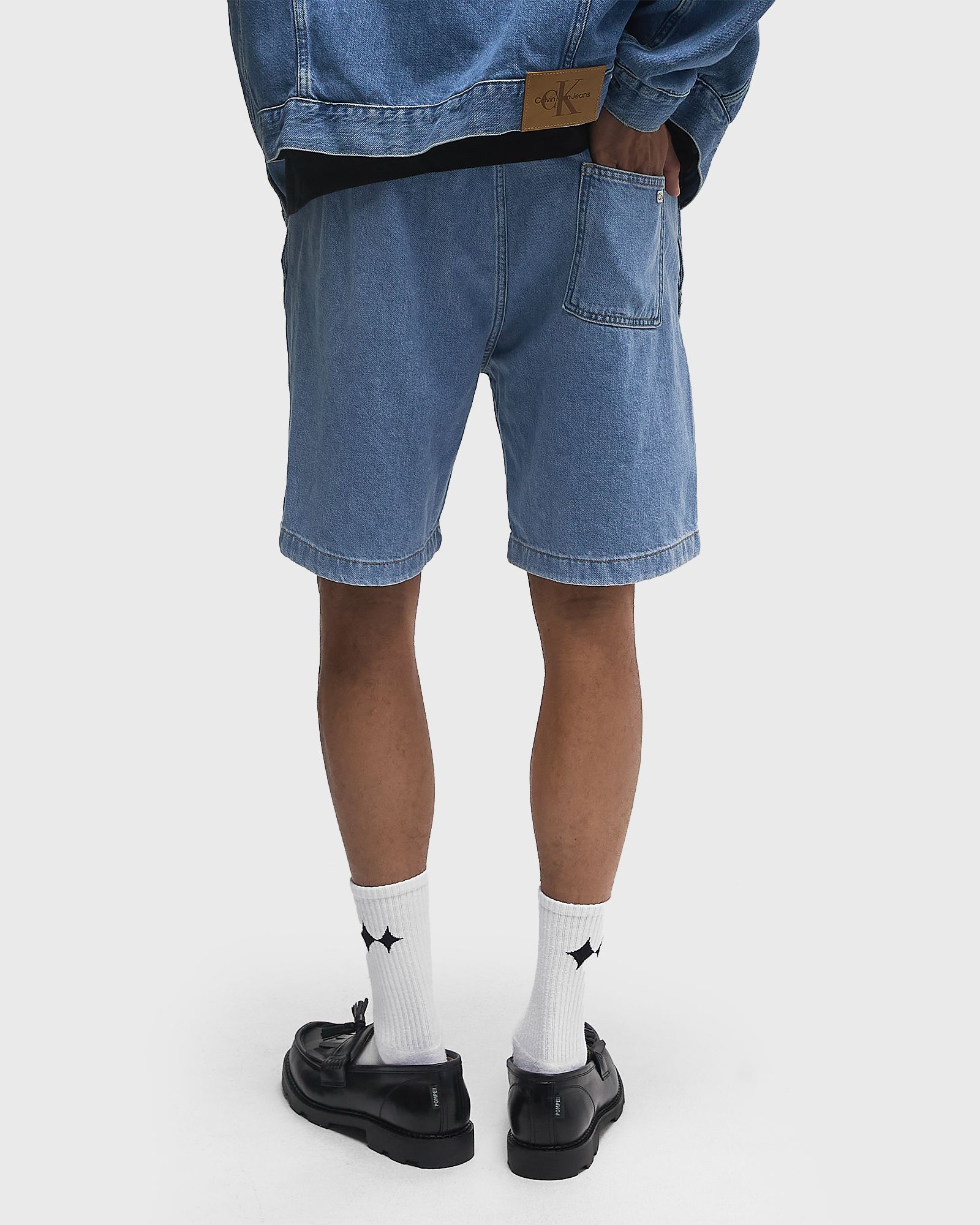 PULL ON RELAXED DENIM SHORT