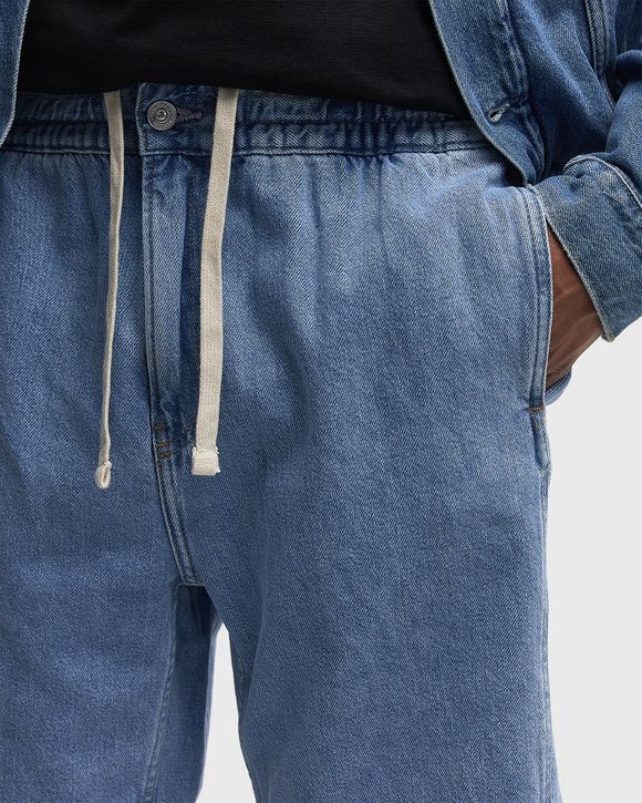 PULL ON RELAXED DENIM SHORT