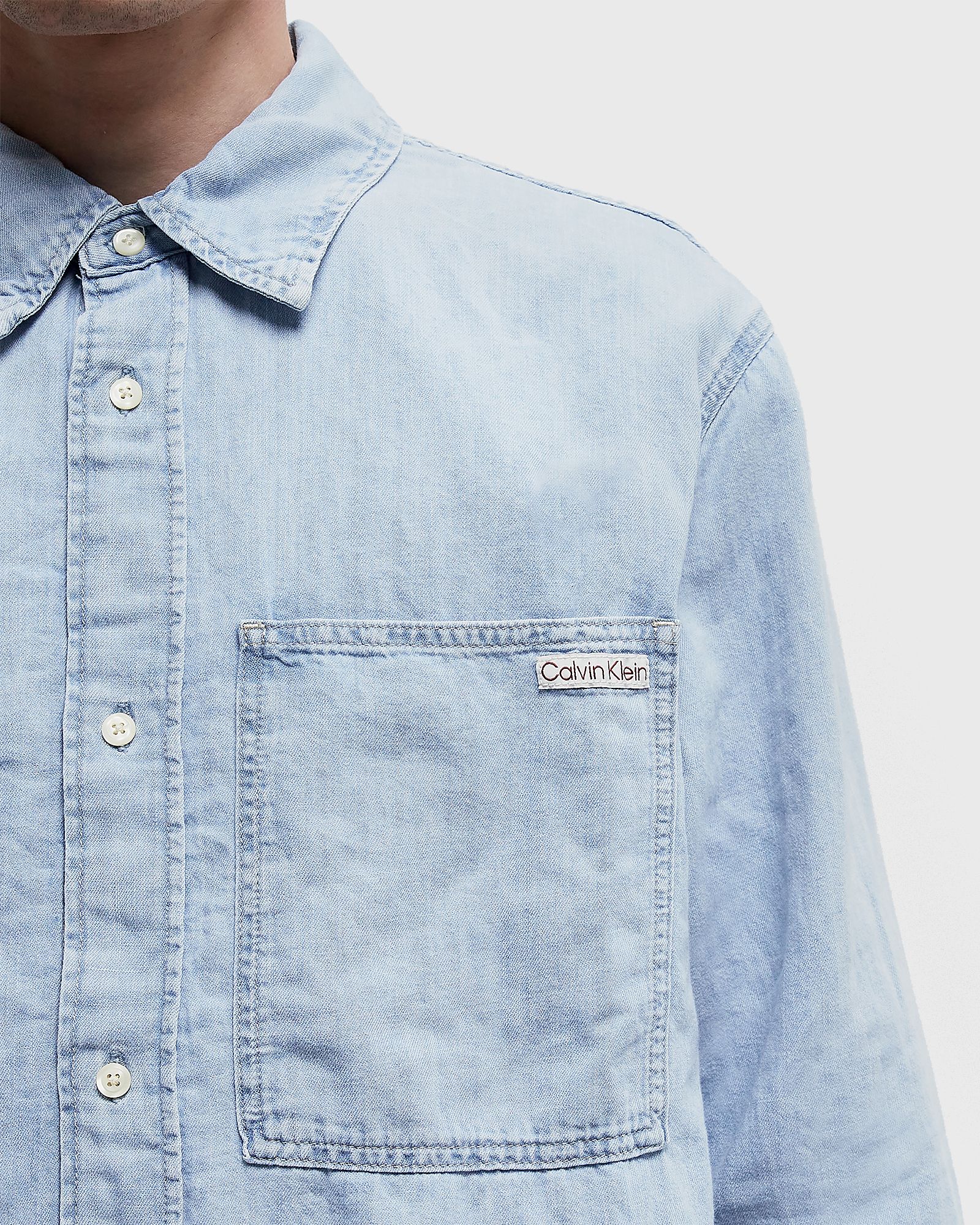 REGULAR LINEAR DENIM SHIRT