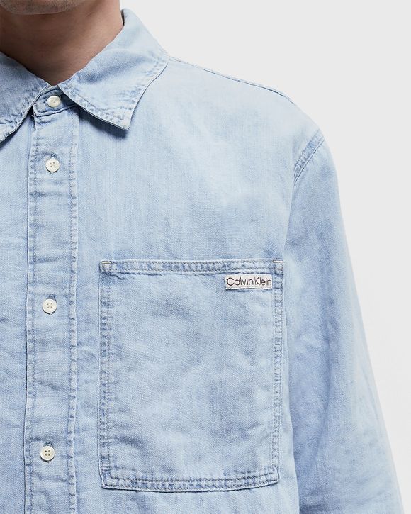 REGULAR LINEAR DENIM SHIRT