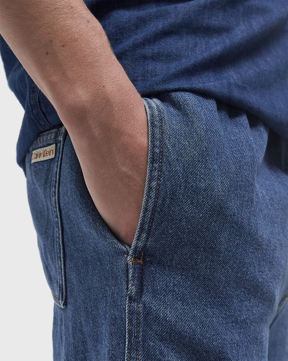 PULL ON RELAXED DENIM SHORT