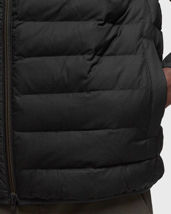 Fred perry hooded clearance puffer jacket in black