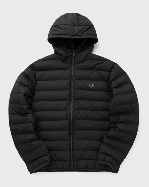 Fred Perry Hooded Insulatet Jacket Black BSTN Store