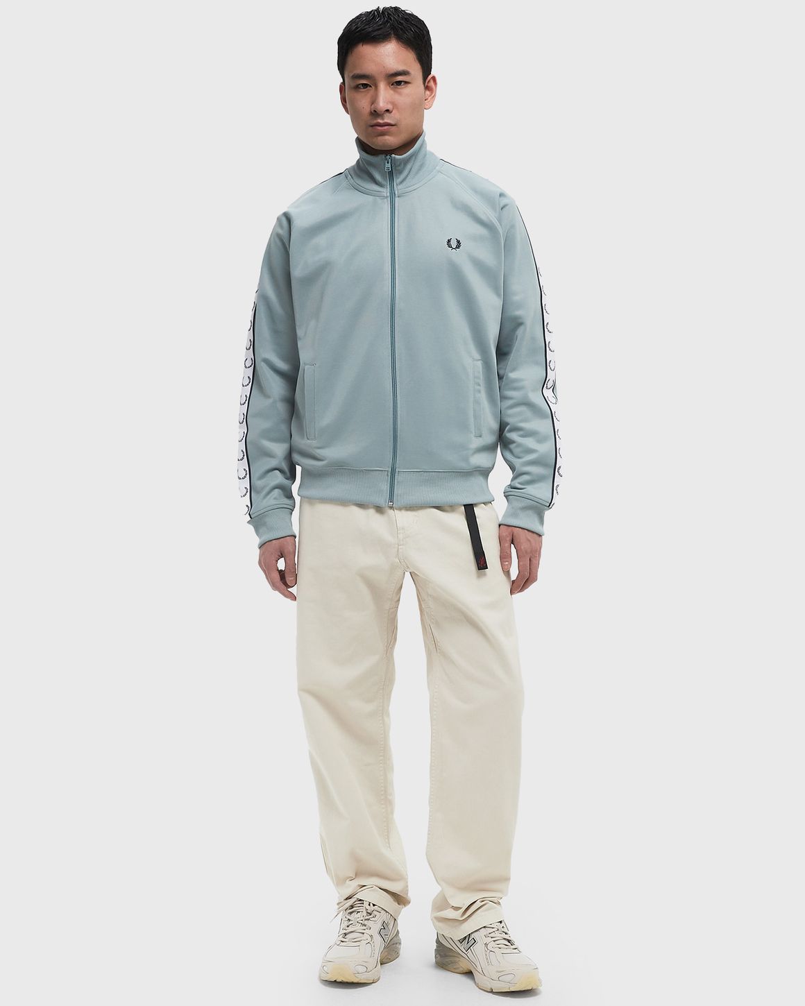 Fred Perry TAPED TRACK JACKET Blue | BSTN Store