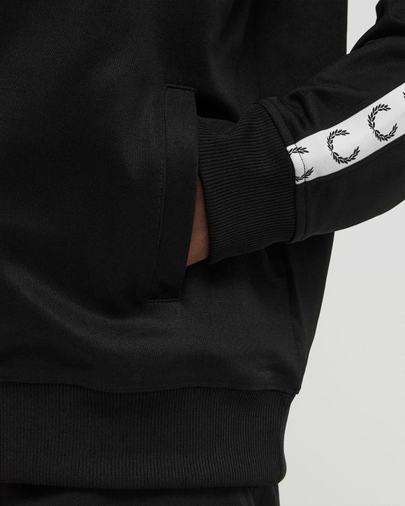 Fred Perry TAPED TRACK JACKET Black | BSTN Store