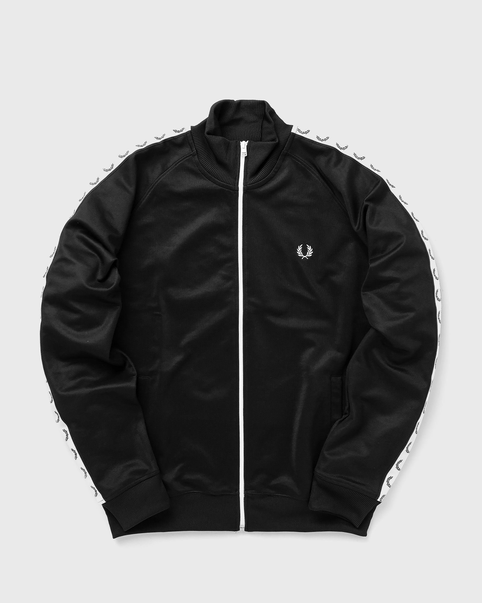 Fred Perry TAPED TRACK JACKET Black | BSTN Store