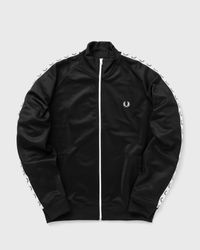 Fred Perry TAPED TRACK JACKET Black | BSTN Store