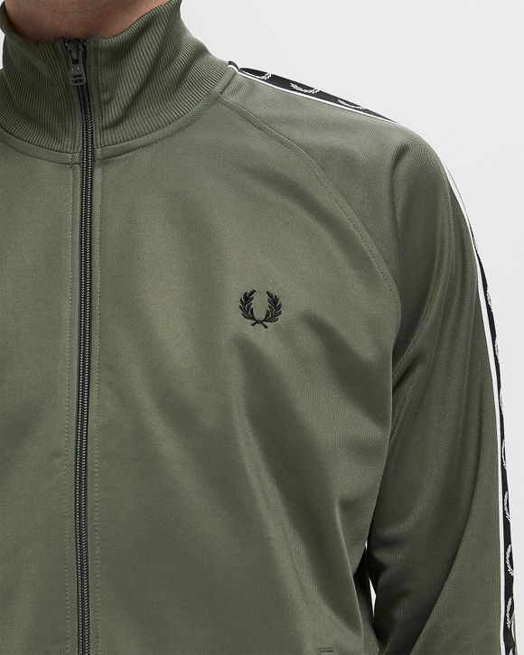 Fred Perry TAPED TRACK JACKET Green | BSTN Store