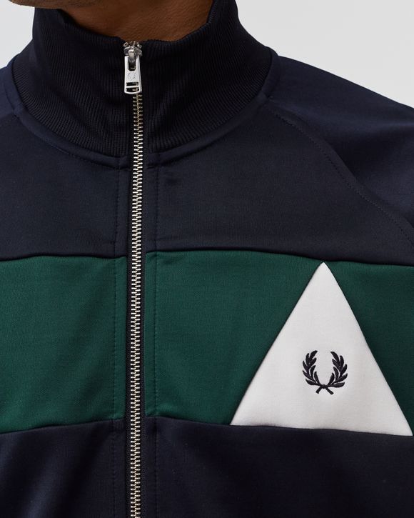 Fred Perry BOLD PANEL TRACK JACKET Blue BSTN Store