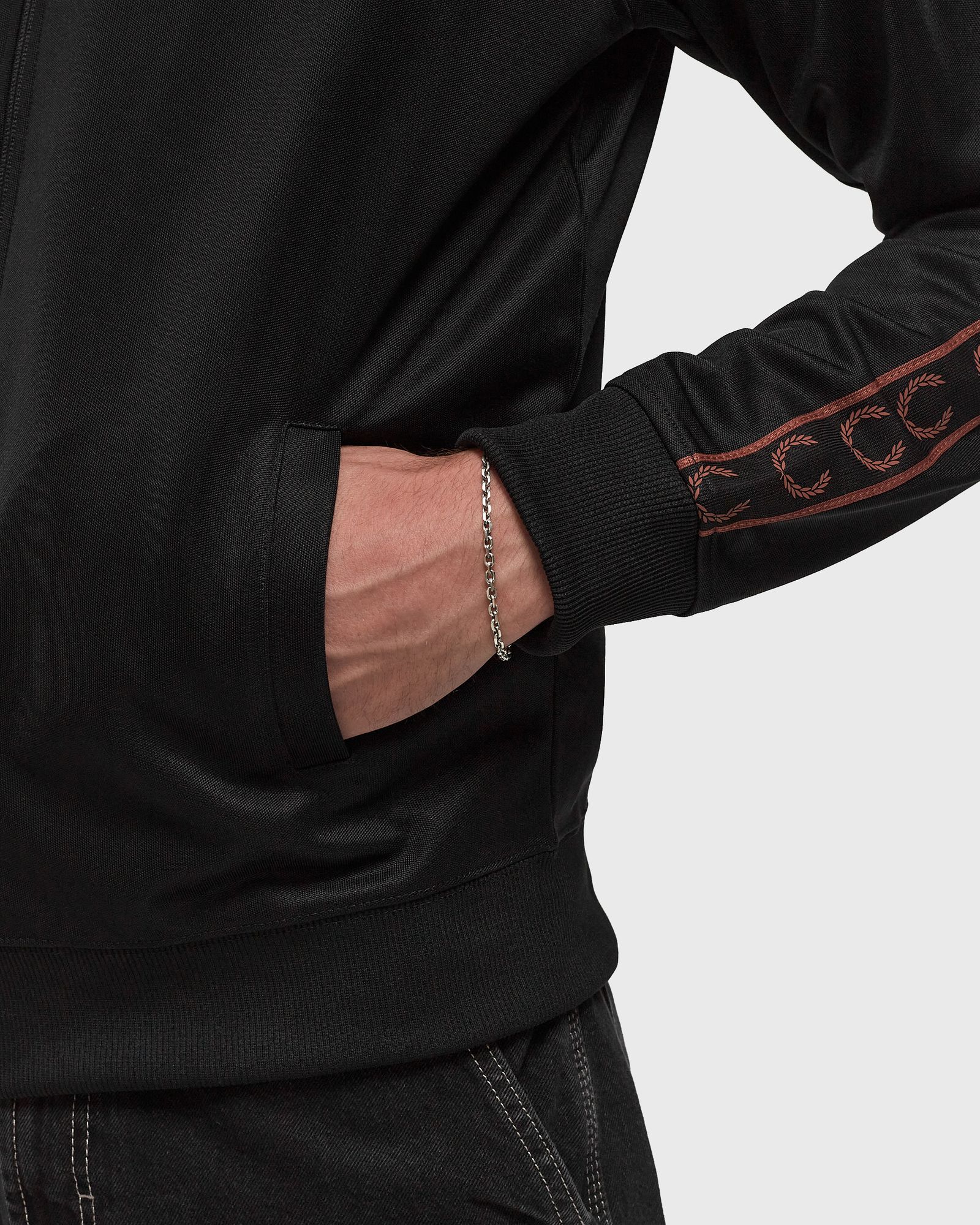 CONTRAST TAPE TRACK JACKET