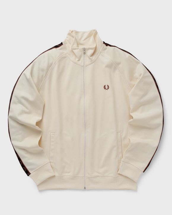 Fred Perry Contrast Tape Track Jacket Beige | BSTN Store