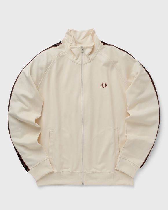 Fred Perry Contrast Tape Track Jacket Beige