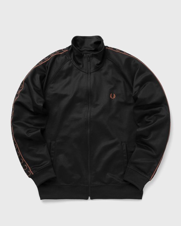 Fred Perry TAPED TRACK JACKET Black | BSTN Store