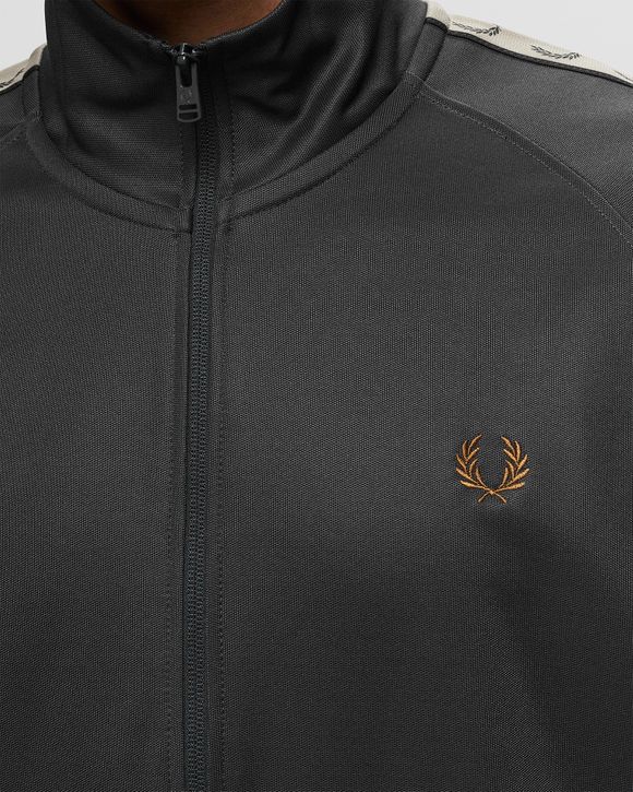 Fred Perry Contrast Tape Track Jacket Grey | BSTN Store Fred Perry Contrast Tape Track Jacket Grey | BSTN Store