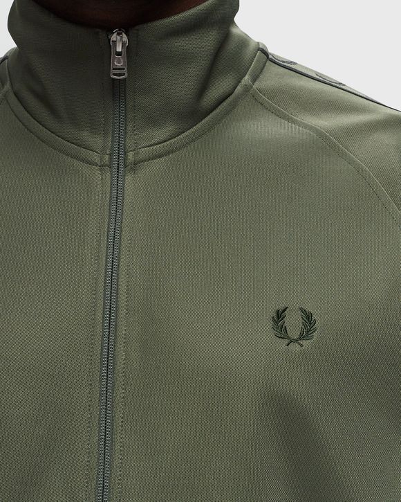 Fred Perry CONTRAST TAPE TRACK JACKET Green | BSTN Store