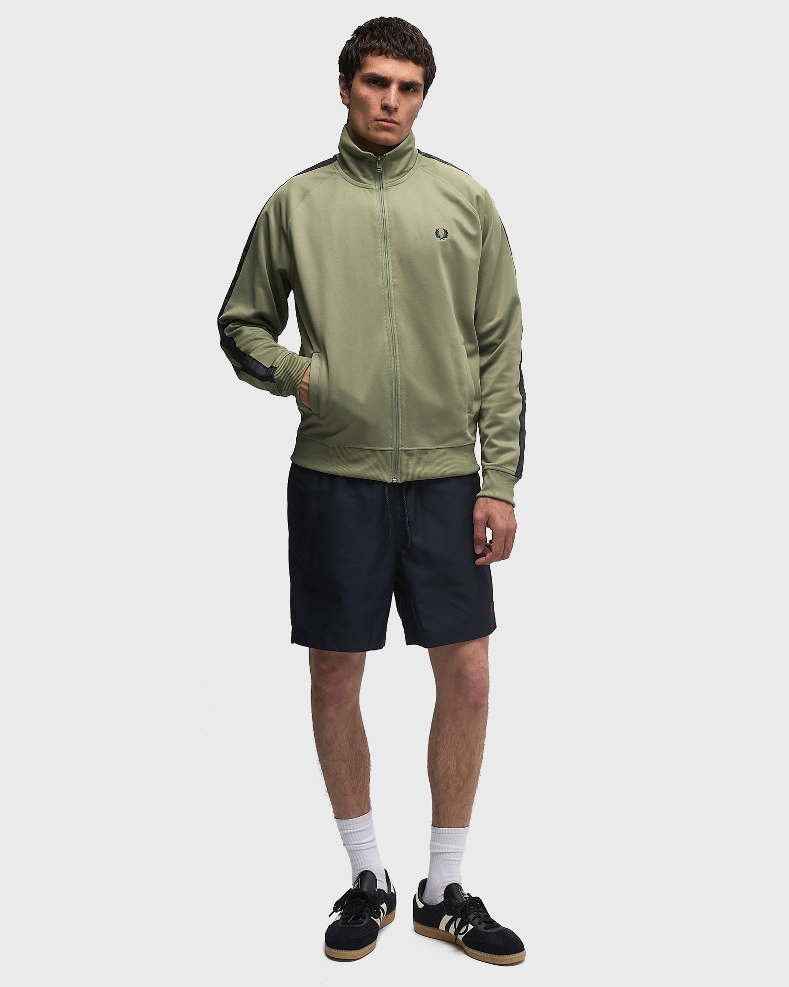 CONTRAST TAPE TRACK JACKET