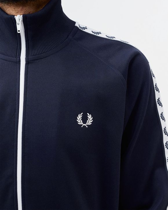 Fred Perry TAPED TRACK JACKET Blue - CARBON BLUE