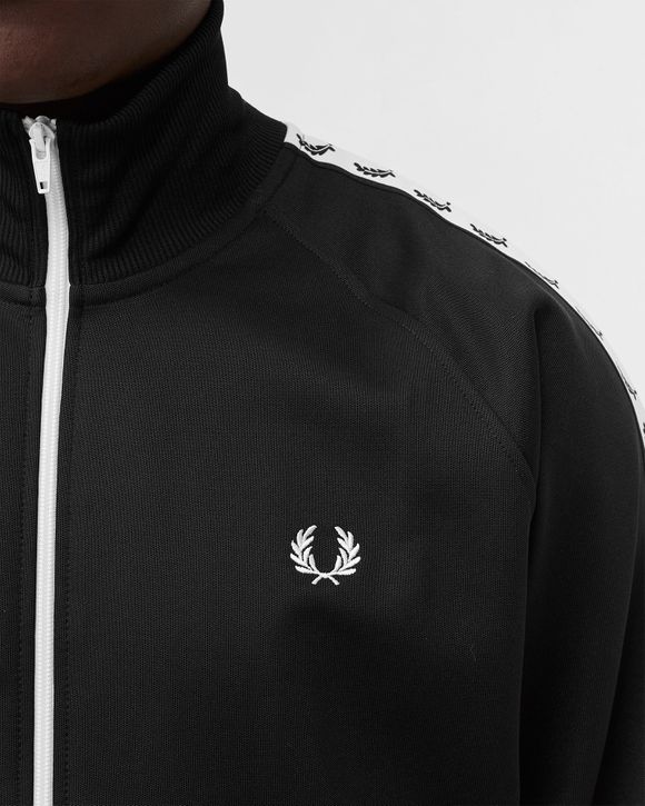 Fred Perry TAPED TRACK JACKET Black | BSTN Store