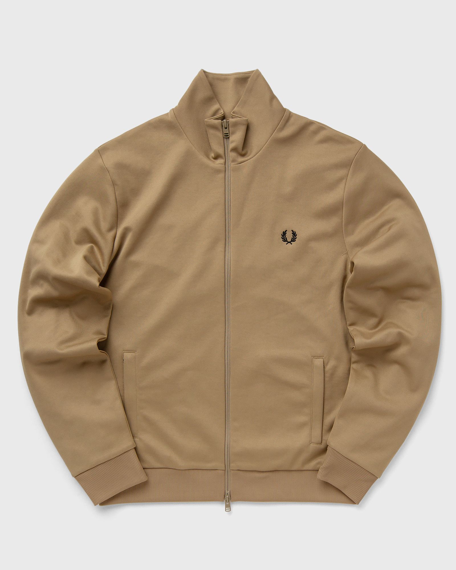 Fred Perry - tape detail track jacket men track jackets brown in größe:xl