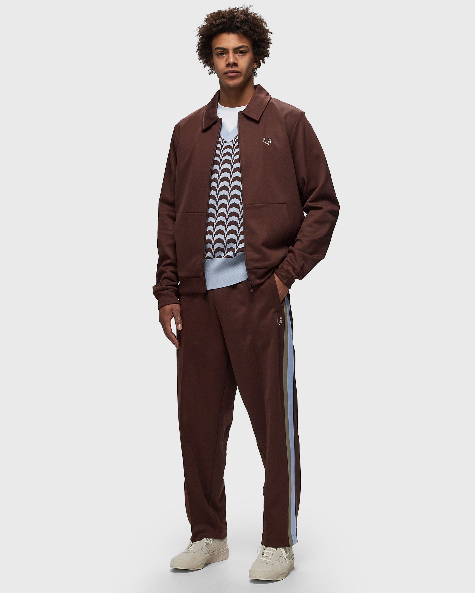 Tape Detail Collared Track Jkt