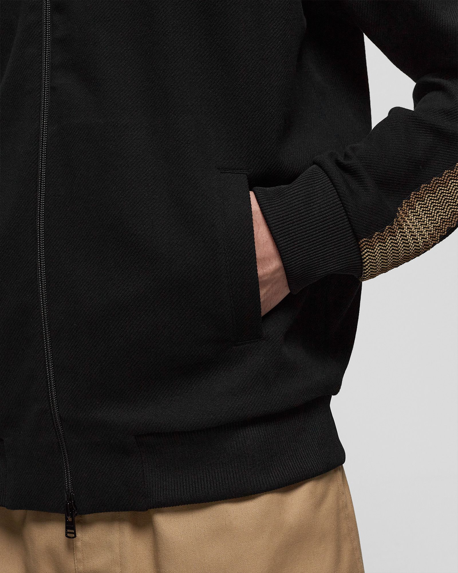 Crochet Taped Track Jacket