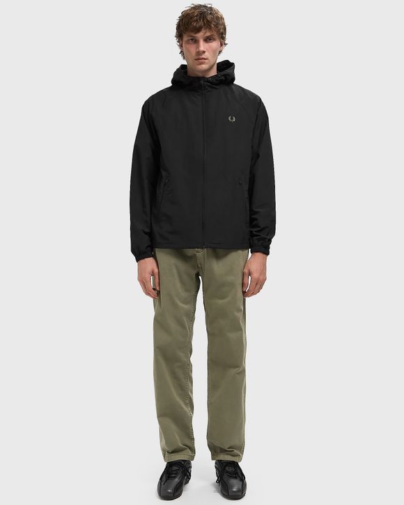 【希少】FRED PERRY TAPED SHELL JACKET Fred Perry Tape Sleeve Shell Jacket Black - Terraces Menswear