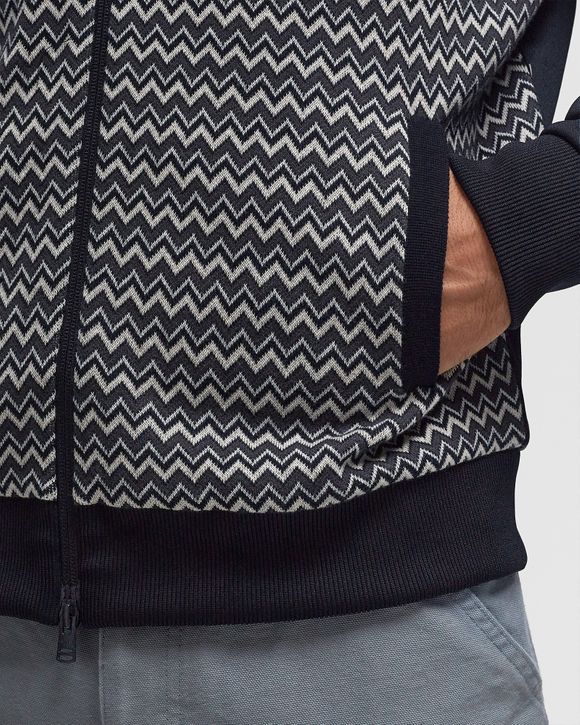 KNITTED PANEL TRACK JACKET