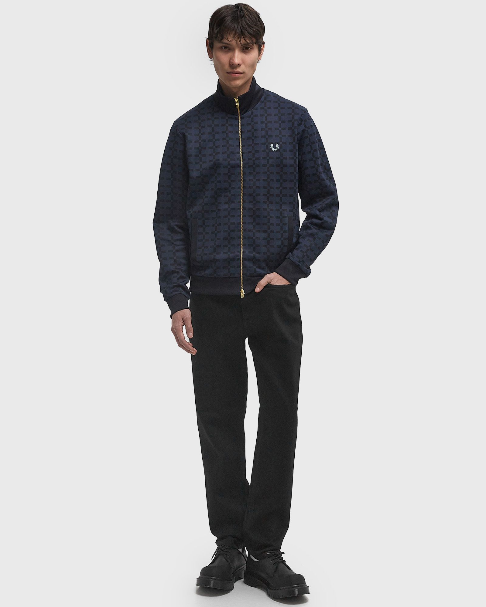 GEOMETRIC JACQUARD TRACK JKT