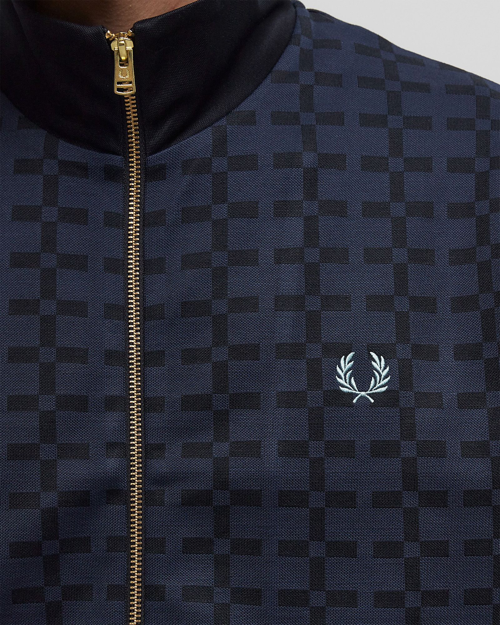 トップス FRED PERRY Geometric Print Track Jacket Fred Perry Geometric Track Jacket - Navy