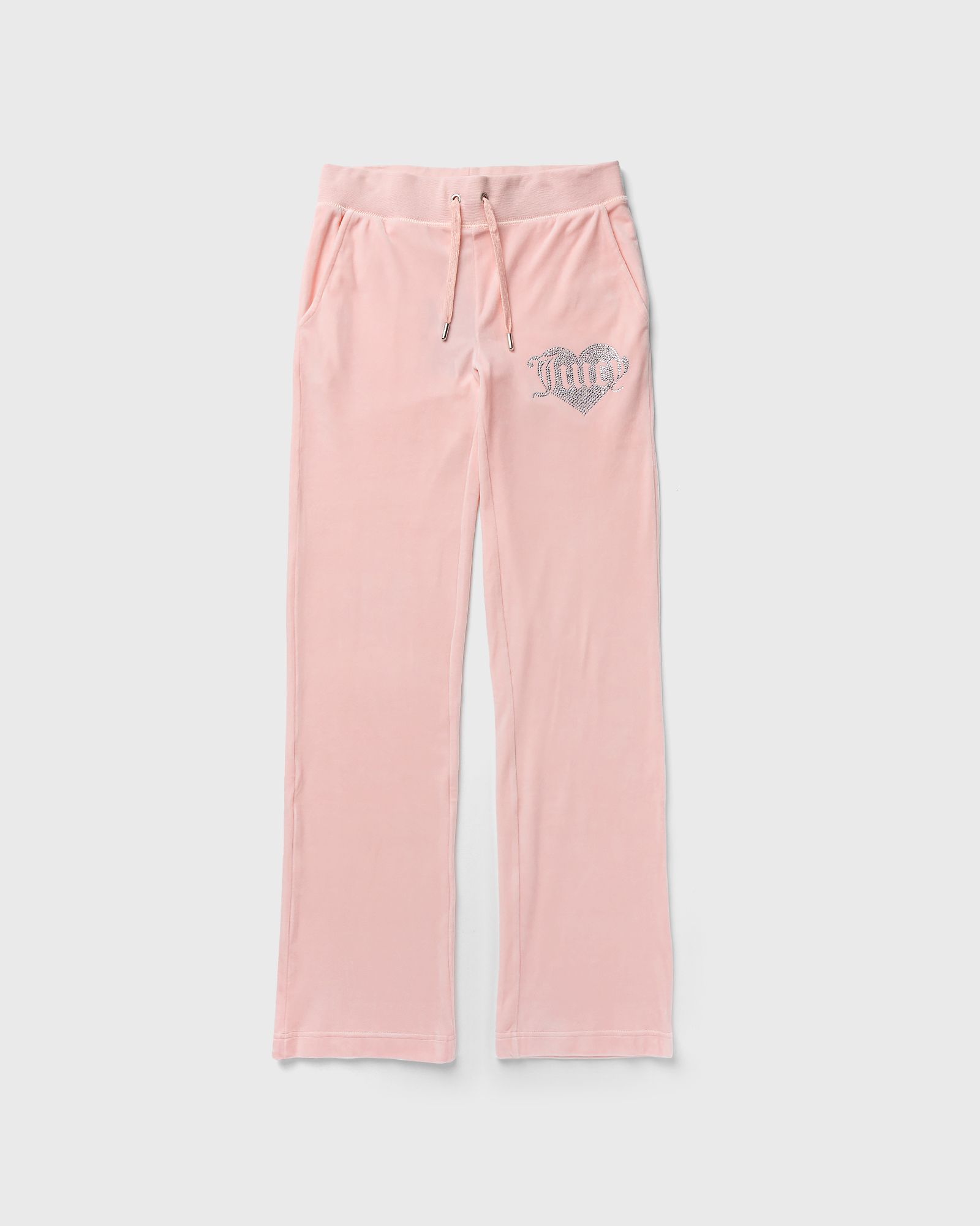 VELOUR TRACKPANT WITH HEART DIAMANTE