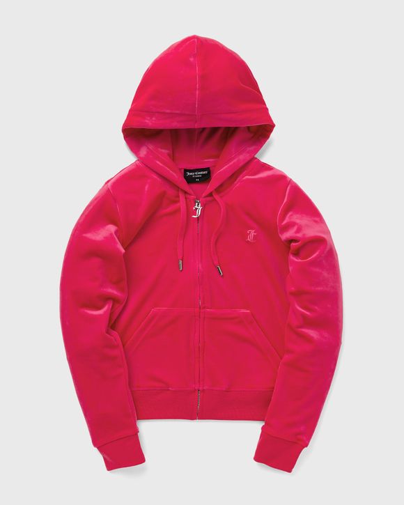 Juicy Couture Classic Velour Robertson Zip Hoodie Pink BSTN Store