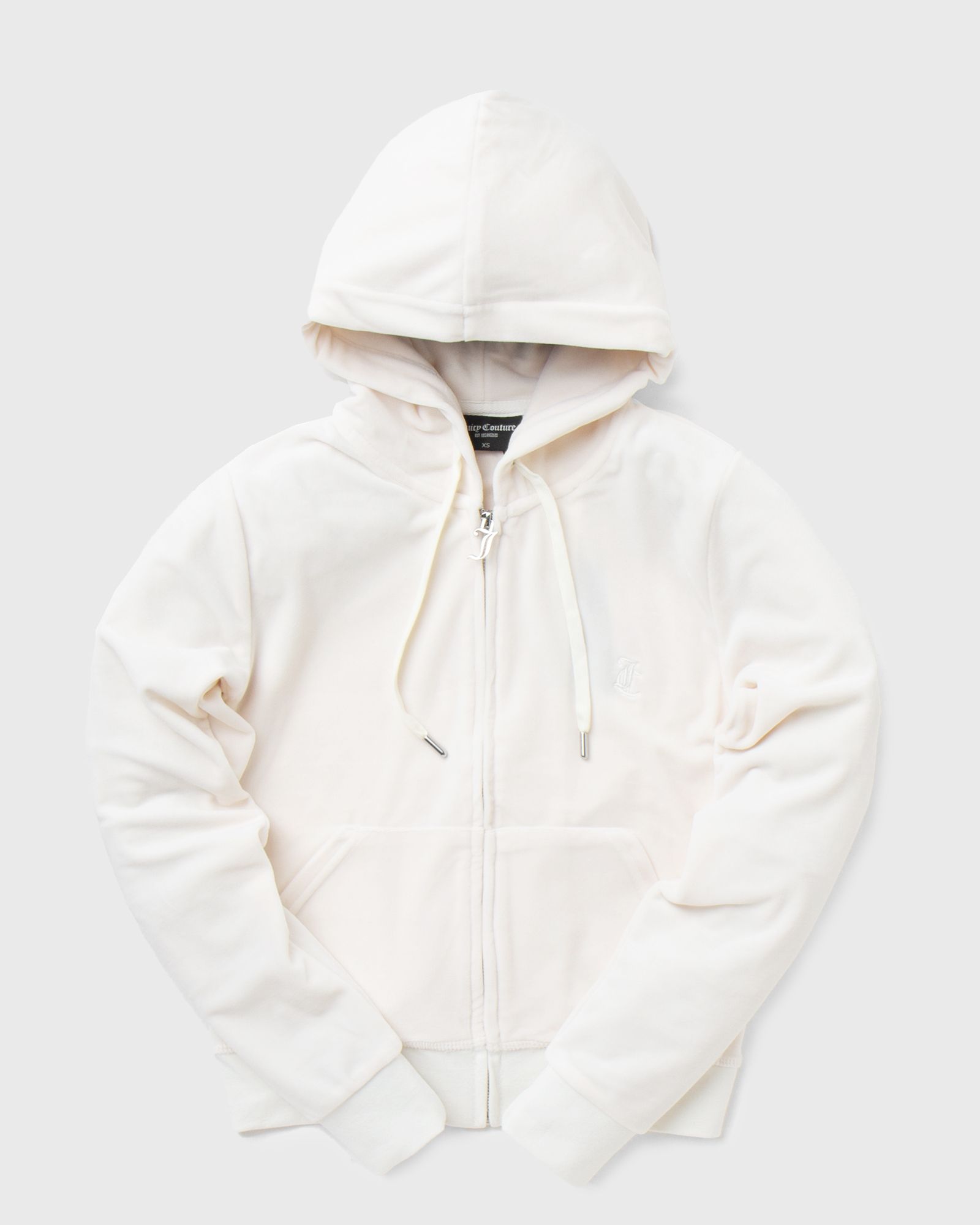 Juicy Couture - classic velour robertson zip hoodie women track jackets|zippers white in größe:m