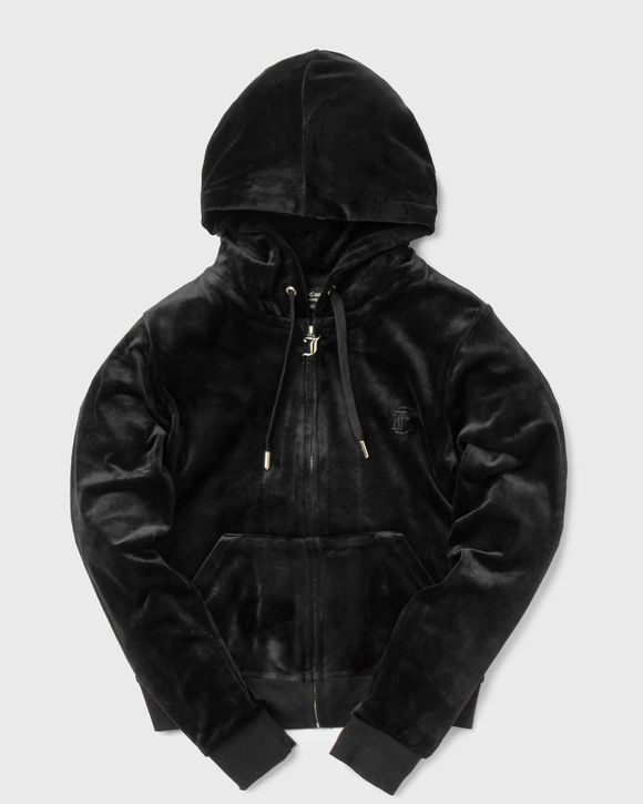 Juicy Couture Classic Velour Robertson Zip Hoodie Black BSTN Store