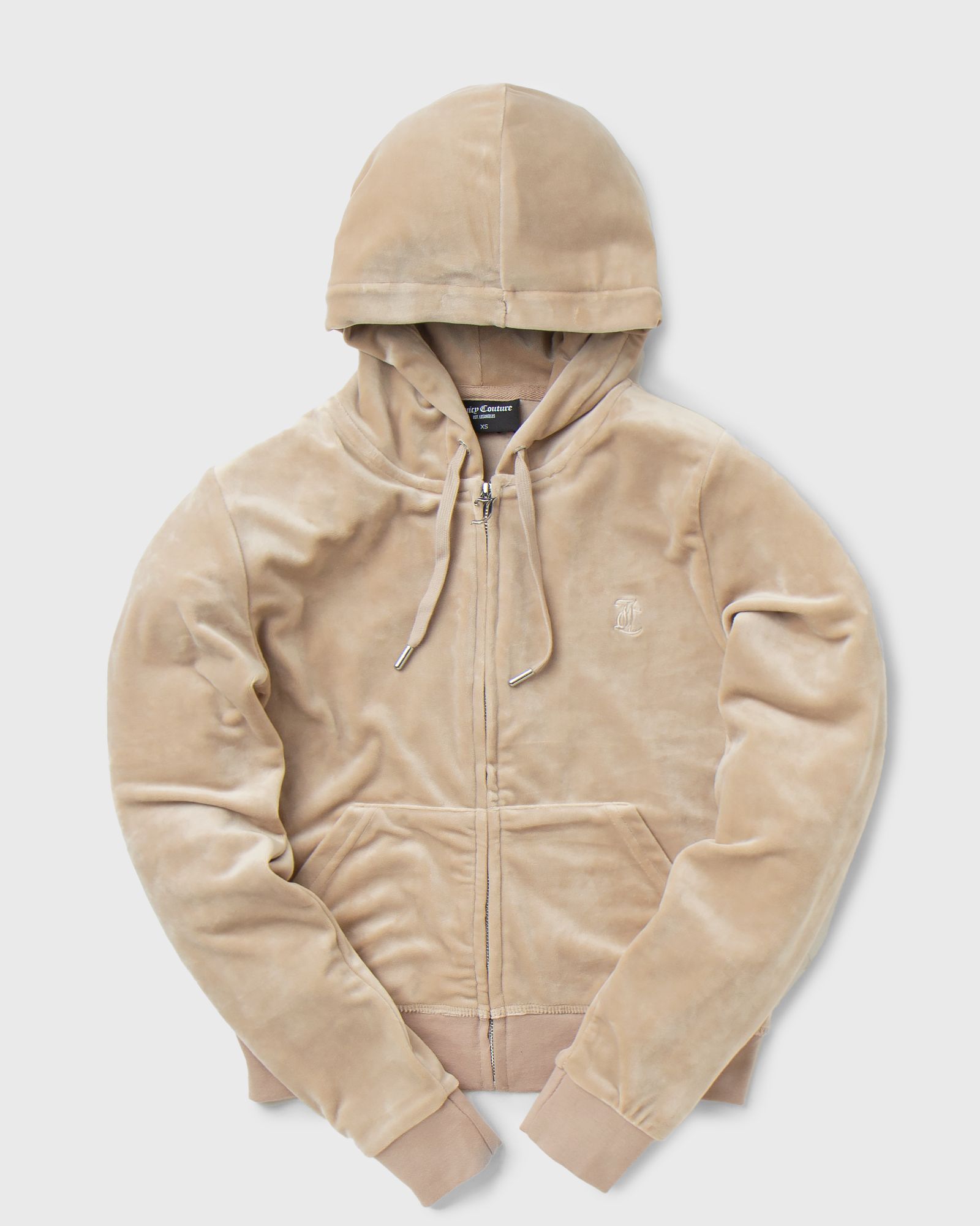 Juicy Couture - classic velour robertson zip hoodie women track jackets|zippers brown in größe:m