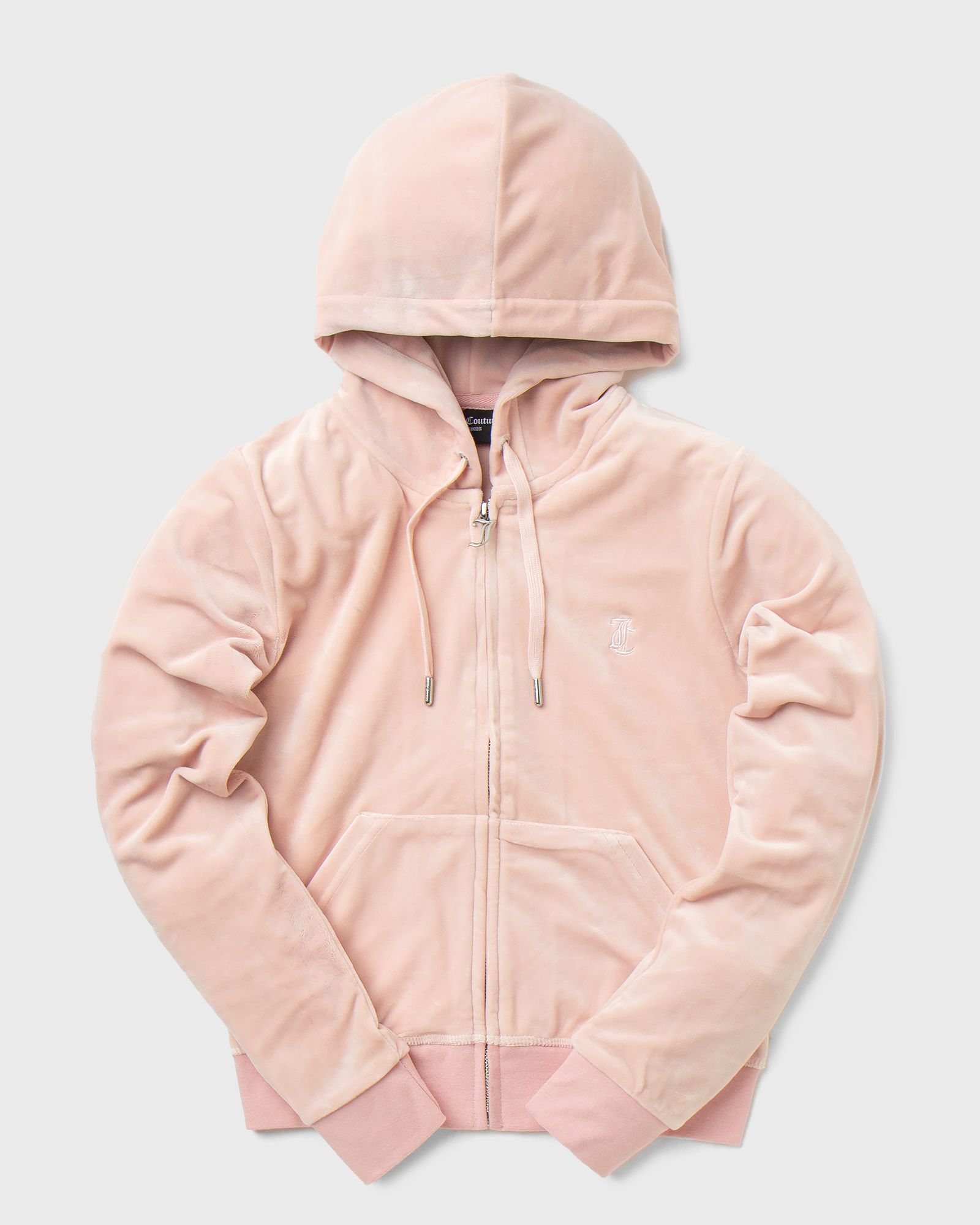 Juicy Couture - classic velour robertson zip hoodie women track jackets|zippers pink in größe:l