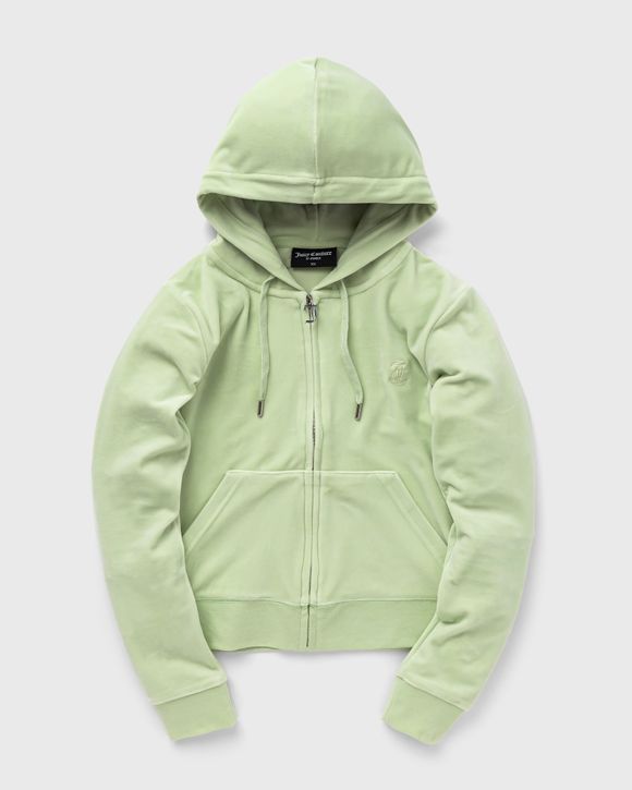 Juicy Couture Classic Velour Robertson Zip Hoodie Green BSTN Store