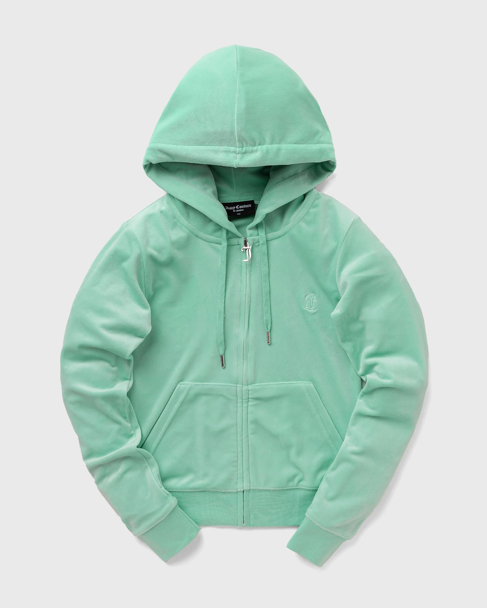 Juicy Couture - classic velour robertson zip hoodie women hoodies|zippers green in größe:m