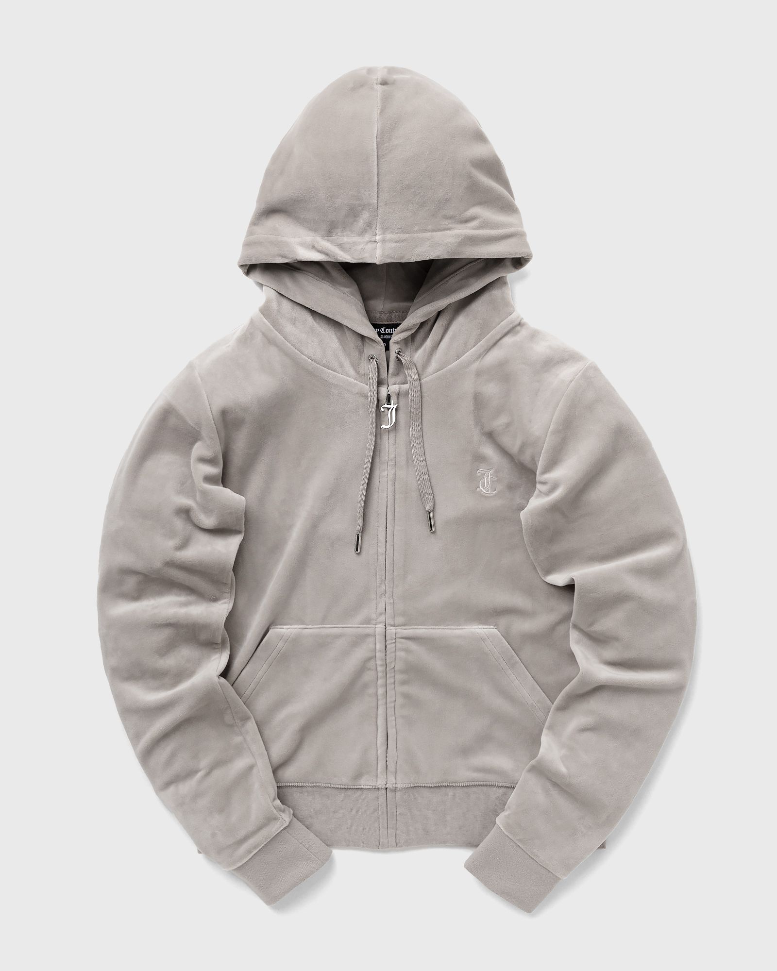 Juicy Couture - classic velour robertson zip hoodie women hoodies|zippers grey in größe:s
