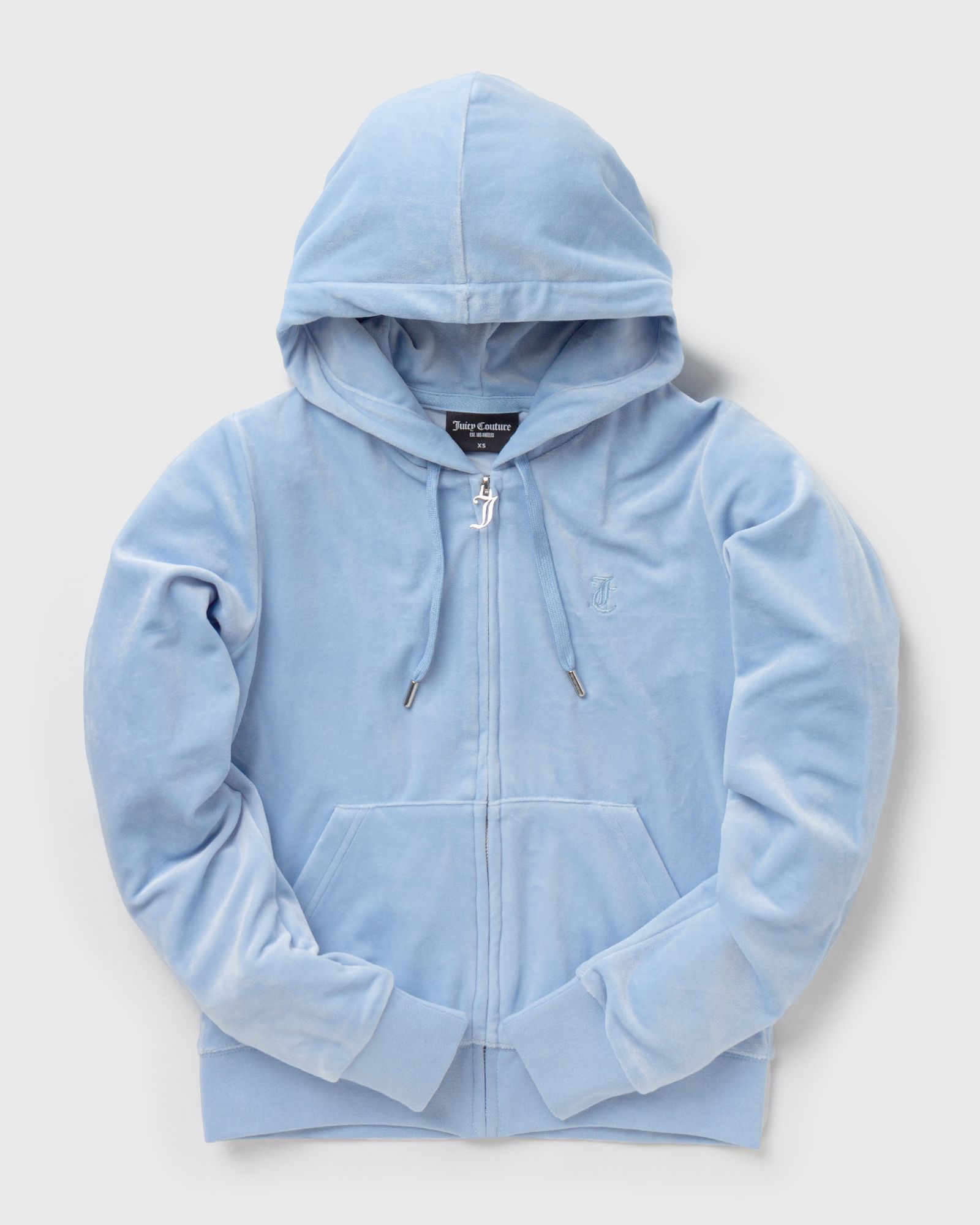 Juicy Couture - classic velour robertson zip hoodie women track jackets|zippers blue in größe:s
