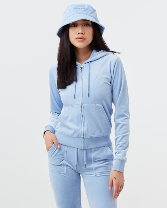 Couture Velour Robertson Zip Hoodie Blue | Store