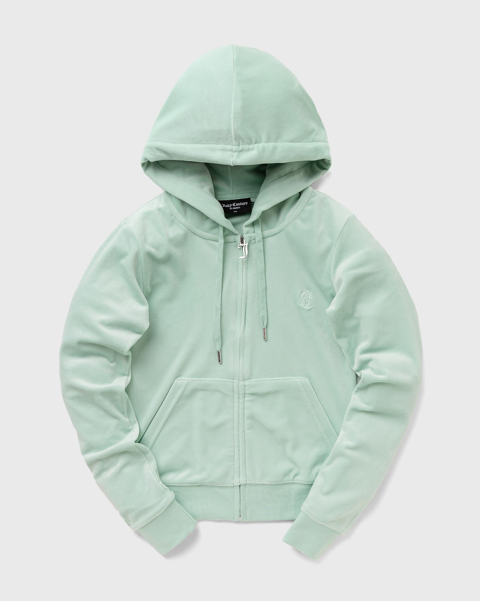 Juicy Couture - classic velour robertson zip hoodie women zippers green in größe:m