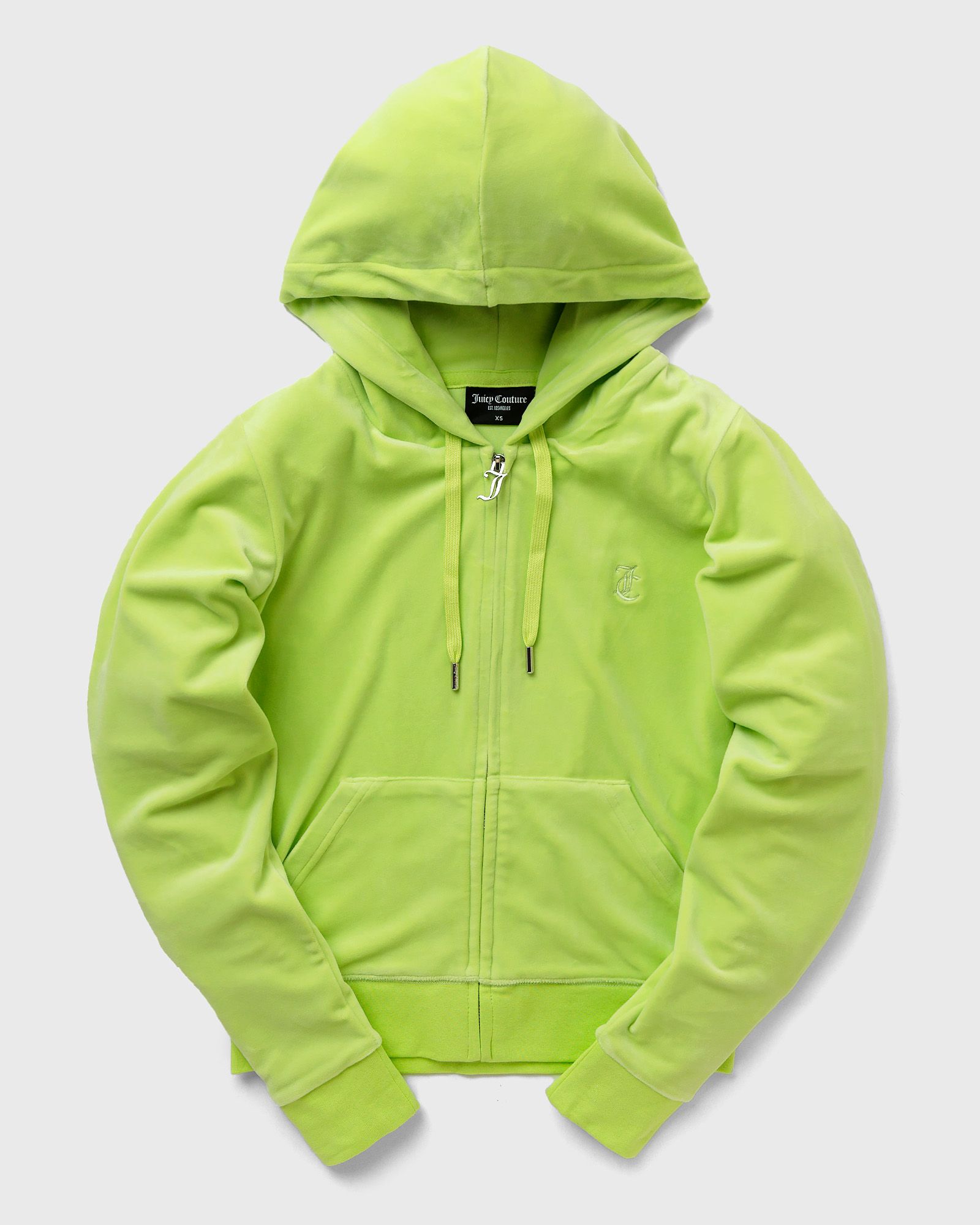 Juicy Couture - classic velour robertson zip hoodie women zippers green in größe:s