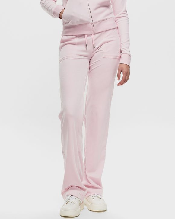 Juicy Couture WMNS Classic Velour Del Ray Pant Pink - CHERRY BLOSSOM